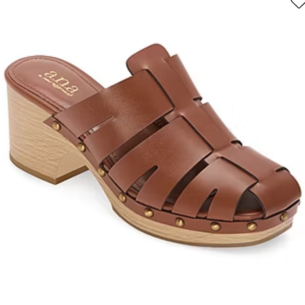 A.N.A Women's Tan  Mules